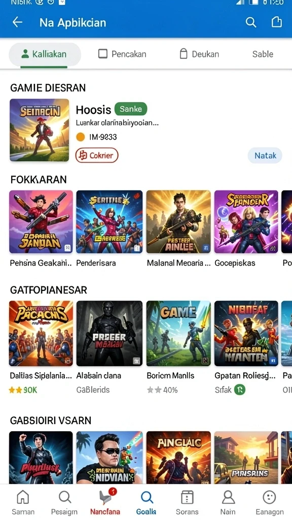 cadas138 - Tampilan karakter yang menarik dan unik.